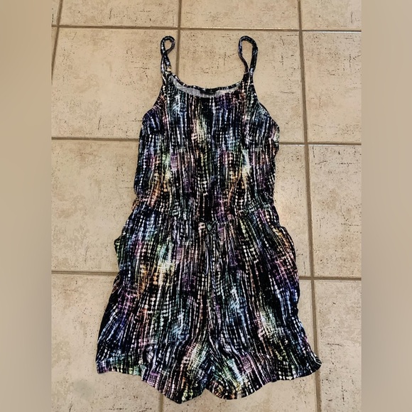 LoveSick Multi-Color Abstract Print Romper - Size 1 - Picture 4 of 8